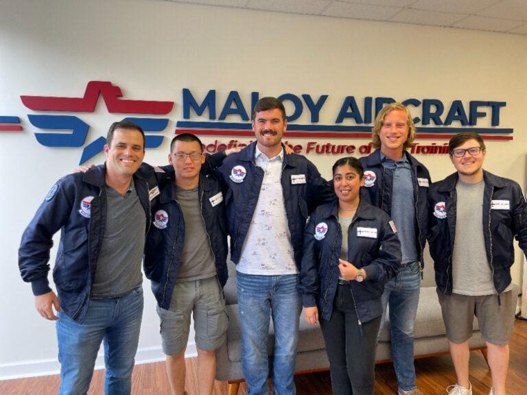 Members of the Maloy Aircraft team